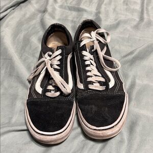Black Vans sneakers